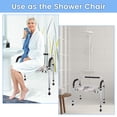 thumbnail image 4 of EDTara Senior Raised Toilet Seat, 500 Lbs Capacity With Pull-Out Bedpan and Secure Backrest for Added Safety, 4 of 7
