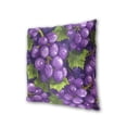 thumbnail image 3 of Grapes and Leaves Cartoon Throw Pillow Covers Pillowcases 16 x 16 Inch Home Decor 2 Packs for Bedroom Sofa, 3 of 6