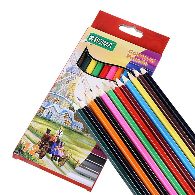 Premium Quality Child Pencil Set Marker Album Sketch Watercolor Marker  Brush 12 Colored Painting Pencils Colored Pencils For Kid