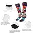 thumbnail image 3 of Logiee Dead Day Party Print Gift Stocking Stuffers,Adult Stockings,Novelty Socks,Funny Socks Birthday Running Walking Sleeping, 3 of 6