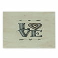 thumbnail image 1 of Love Cutting Board, Grunge Looking Vintage Letters Heart and Arrows Boho Tribal Hipster Design, Decorative Tempered Glass Cutting and Serving Board, Small Size, Beige Grey Orange, by Ambesonne, 1 of 1