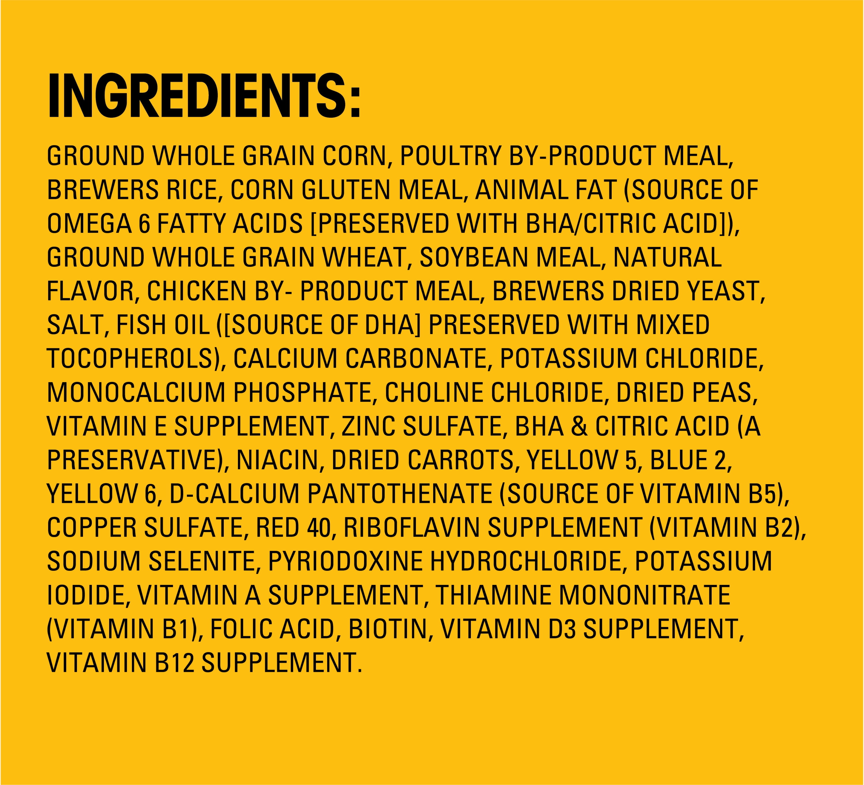 pedigree puppy ingredients