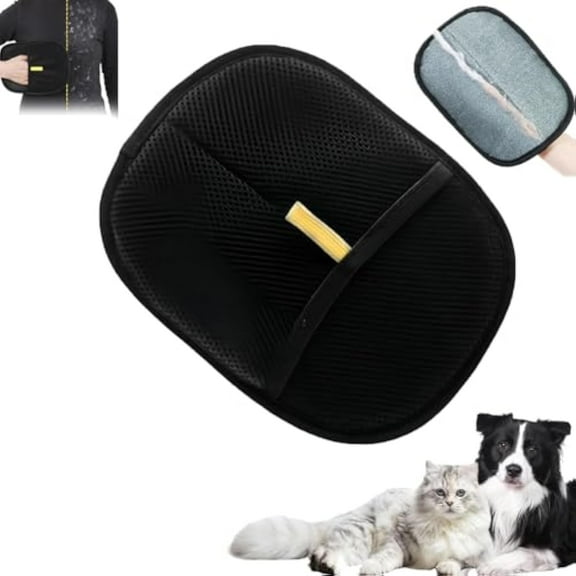 Petlova Sweep, Electrostatic Pet Hair Remover Glove, Pet Hair Removal Glove Tool, Reusable Double-Sided, Cat Dog Grooming Brush Gloves for Clothes, Sofas (#1pc)