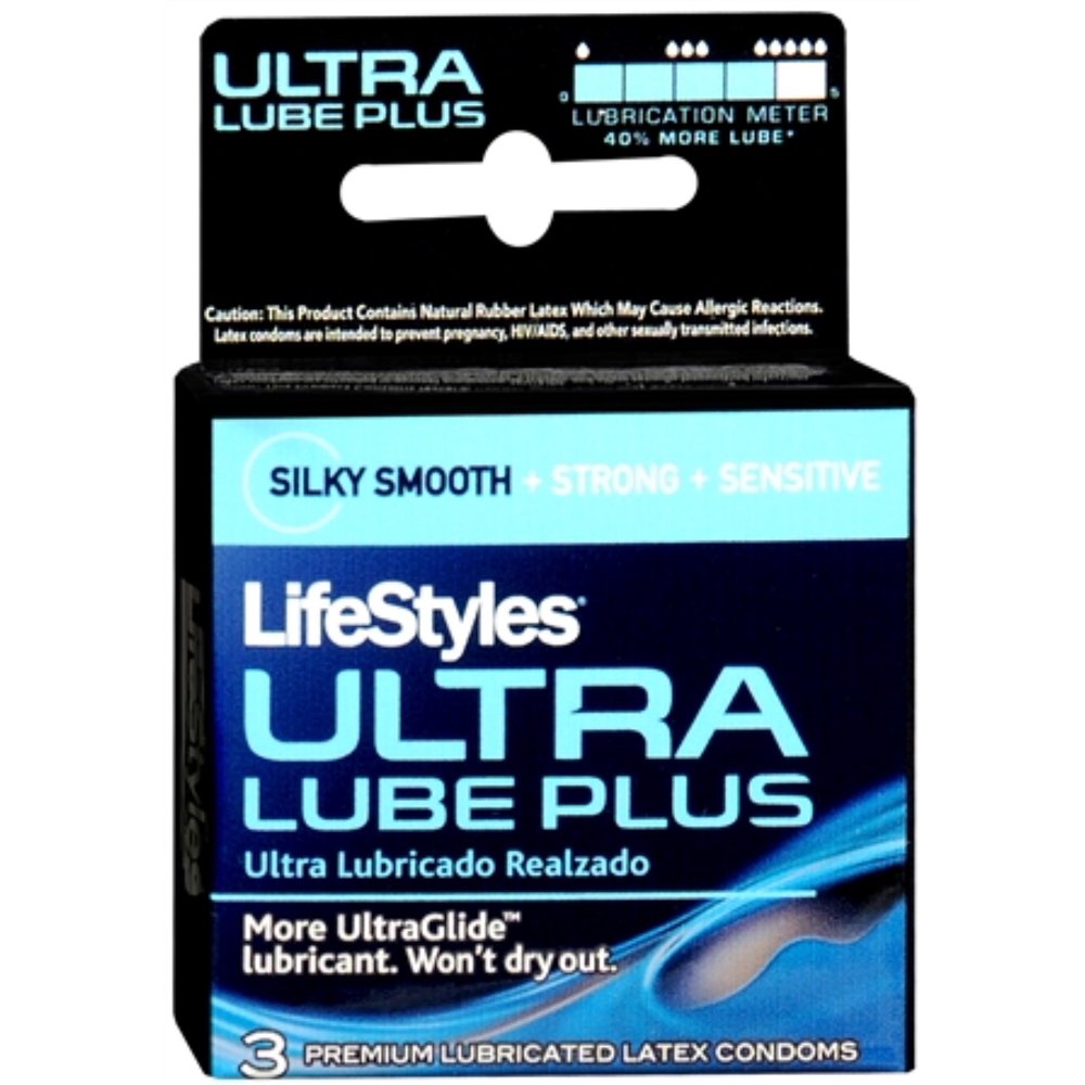 LifeStyles Ultra Lubricated Condoms Latex 3 Each