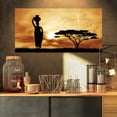 thumbnail image 3 of Designart 'African Woman and Lonely Tree ' African Landscape Canvas Art Print, 3 of 3