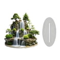 thumbnail image 1 of predolo 2D Tabletop Water Fountain Decor, Acrylic Desktop Plaque for Bedroom Living Room, 1 of 8