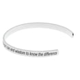 thumbnail image 3 of Women Serenity Bracelets - God Grant Me the Serenity Mantra Inspirational Daily Reminder Trendy Cuff Bracelets, Serenity Prayer Fashion Jewelry & Gifts, 3 of 4