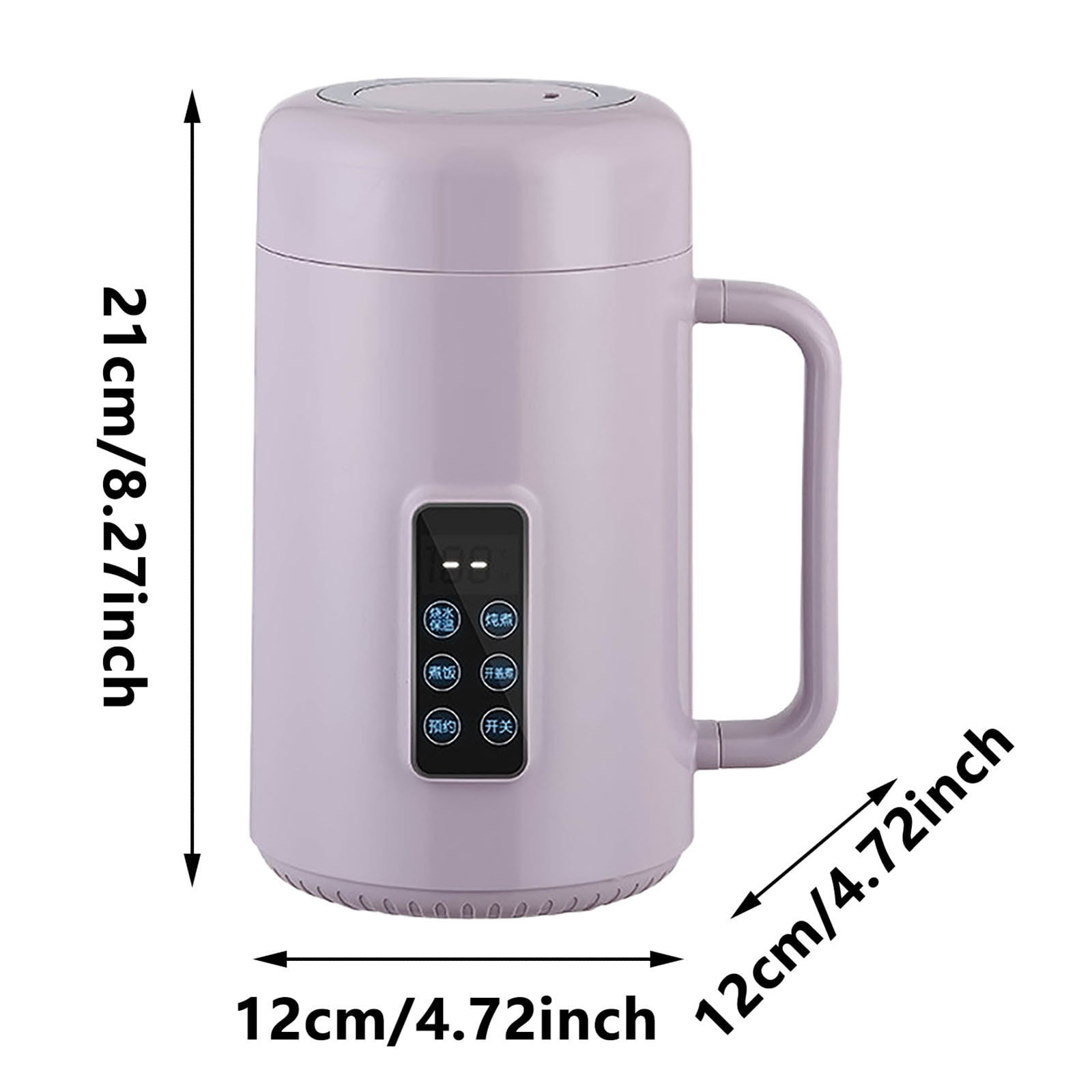 Electric Stew Pot : 1.0L Ramen Cooker, Multifunctional Stainless Steel Electric Pot, Portable, Multifunction Cooker Adjustment for Dorm, Office, Travel