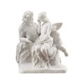 thumbnail image 1 of Design Toscano Pan Comforts Statue Réplique Grecque Psychédélique, 8 Pouces, Marbre Collé Polyrésine, Blanc, 1 of 4