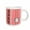 White, variant on 3drose, Monogram Initial K in Pink White and Black, 11oz Magic Transforming Mug