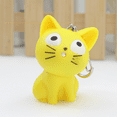 thumbnail image 5 of 2 regalos creativos, llavero con luz LED con sonido luminoso y forma de gato cursi, colgante para bolso y teléfono móvil, 5 of 5