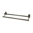 thumbnail image 2 of Classic Traditional 30" Wall Mounted Double Towel Bar, Polished Chrome, 2 of 7