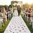 thumbnail image 4 of Amscan Elegant White Wedding Aisle Runner with Rose Petal Print - 100 ft x 36" Perfect for Ceremonies & Events, 4 of 8