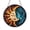 Acrylic 3.5 Inch, variant on Colorful Sun Face Faux Stained Glass Round Window Decor2001