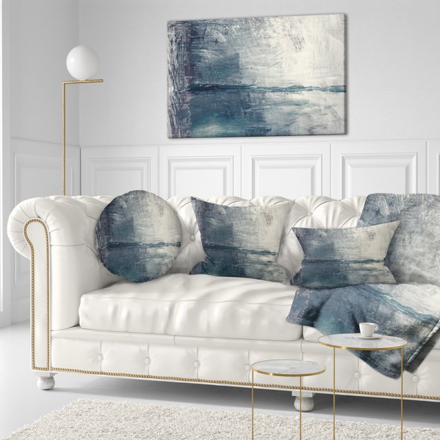 Grey Abstract Pattern Oil Painting - Abstract Canvas Painting