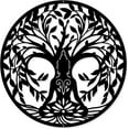 thumbnail image 2 of Tree of Life Shape Silhouette Black Wall Hanging Metal Decoration for Home Office Wall Decoration, 2 of 8