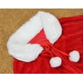 thumbnail image 4 of RV Capa de Navidad para mujer y niña, traje cálido de terciopelo grueso, chal corto rojo de capa de Papá Noel Sailing Electrónica, 4 of 5