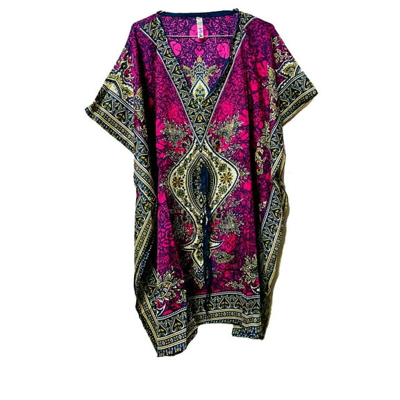Pack of 2 Kaftan-dress-Hippy-Boho-Maxi-One-Size-Women-india-Tunic-Dress-Night-Gown