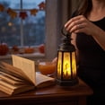 thumbnail image 6 of Halloween Vintage Silhouette Lantern 5.70IN Silhouette LED Lantern with Hanging Ring Spooky Lamp Halloween Decorations for Dining Table Fireplace Mantel Window Tree Branch Indoor Home Decorations, 6 of 6