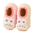thumbnail image 7 of Miluxas Baby Booties Cozy Fleece Slippers Soft Baby Shoes with Gripper Soles, Winter Warm Infant Newborn Crib Sock Shoes First Walkers Pink XL(XL), 7 of 7