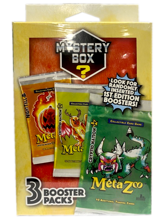 Metazoo Mystery Trading Card Hanger Box with 3 Assorted Boosters Packs