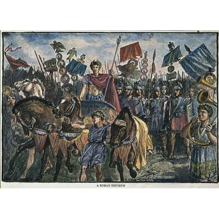 stretched canvas art roman legion na roman general and his