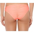 thumbnail image 2 of Women's Hot Water 24ZZ1140 Solids Shirred Wide Cheeky Hipster Swim Bottom (Candy Drop M), 2 of 2