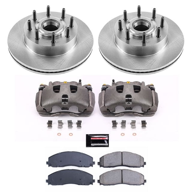 Power Stop Brake Kit KCOE6821 Autospecialty; Ceramic Brake Pads; With Rotors/Brake Pads/OE Calipers/Stainless Steel Hardware