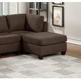 thumbnail image 3 of Sectional 6pcs Modular Sofa Set Modern Linen Like Fabric Black Coffee U-Shaped Living Room Furniture set Corner Wedge Ottoman, 3 of 7