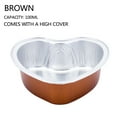 thumbnail image 2 of Heart Shaped Kitchen Items Foil Cupcake Cups Heart Shaped Cupcake Cups with Lid, Cupcake Cups Kitchen Baking Cups 100Pc Heart Shaped Cupcake Pan Heart Shaped Baking Pans, 2 of 2