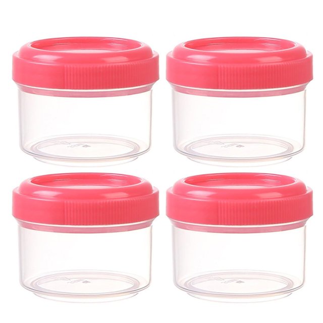 CUITING 4PCS /35ml Glass Meal Prep Containers with Lids Round Glass Soup Bowl with Airtight Lids