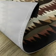 thumbnail image 4 of Ambesonne Brown Place Mats Set of 4, Wild Zigzag Forest Nature Art, Standard Size, Tan Burgundy and Ivory, 4 of 5