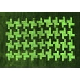 thumbnail image 1 of Ahgly Company Indoor Rectangle Abstract Green Modern Area Rugs, 2' x 4', 1 of 4