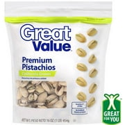 Great Value Premium California Grown Pistachios, 16 Oz.