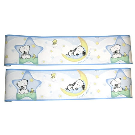 Bedtime Originals Wallpaper Border, Sleepytime Baby Snoopy