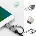 thumbnail image 2 of Adaptador USB tipo C Convertidor USB C a Micro USB anschluss mit Schlüsselbund R69C, 2 of 7