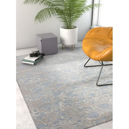 Well Woven Pearl Nora Modern Blue Area Rug (Best Jute Rug For Dining Room)