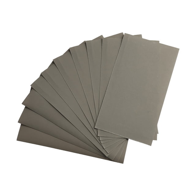 10 Pcs Papier de Verre Humide / Sec 3 Po*5-1/2 Po 600/800/1000/1200/1500/2000/2500Grit 2000Grit
