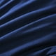 thumbnail image 2 of HIG Juego Edredón 7 pzs, reversible azul marino, liviano, incluye edredón, sábanas plana/ajustable, 2 fundas almohada, 2 fundas cojín, para todo el año, recámara., 2 of 12