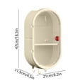 thumbnail image 3 of Multifunctional Wall Mounted Storage Rack With Magnetic Door Punch Free Wall Mounted Partition Storage Box, 3 of 6
