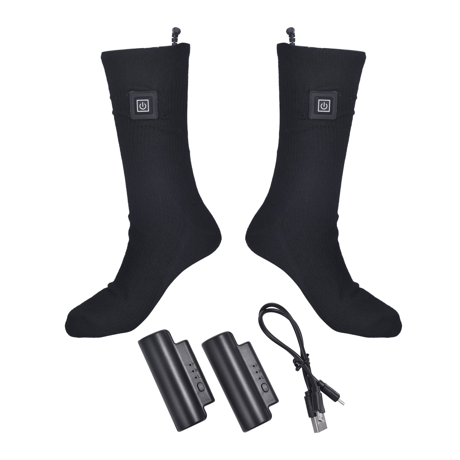 AIHOME Electric Heated Socks Rechargeable Battery Powered Thermal Socks ...