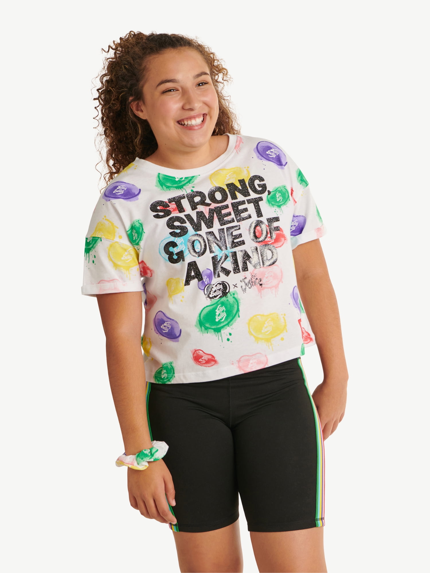 Justice x Jelly Belly Girl's Easy Bean Graphic T-Shirt, Sizes XS-XLP