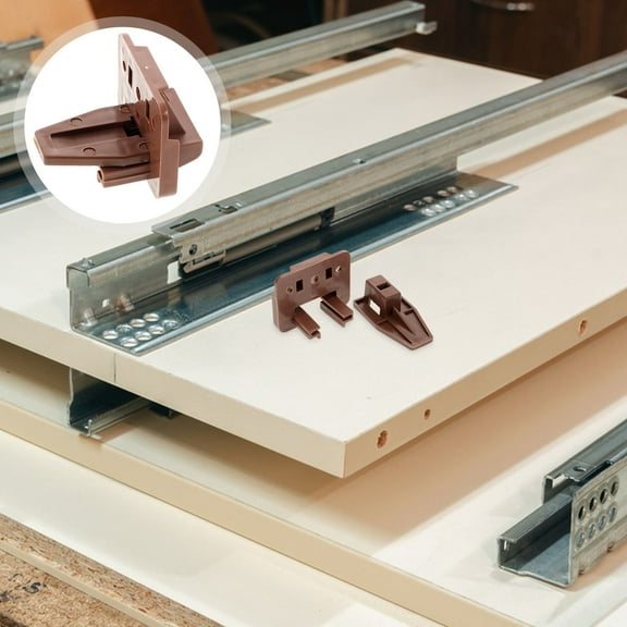 COMPUKAS Center Guide Track Wood Drawer Replacement Slides 2pcs Drawer ...