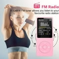 thumbnail image 2 of fastboy Lecteur MP3 Écran d'Affichage Numérique Portable Lecteurs Sans Perte Équipement de Sport Course Marche avec Microphone Rose, 2 of 7