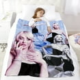 thumbnail image 5 of 30"X40" Sabrina Carpenter&nbsp;Blanket Soft Throw Blanket Micro Fleece Fuzzy Blankets Thin Bed Couch Decor Adult Nap Bedroom Car All Season Birthday Gifts, 5 of 7