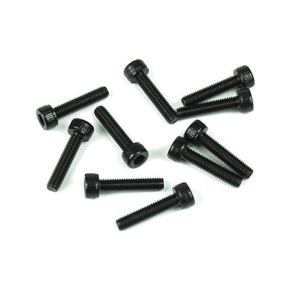 TEKNO RC LLC M3x14mm Cap Head Screws- Black 10pcs TKR1525 Electric Car/Truck Option Parts