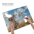 thumbnail image 2 of 500-Piece Wooden Jigsaw Puzzle for Adults - Bulldog Dandelion Sky Field , Fun & Challenging Brain Teaser, Stylish Home Decor & Unique Gift, 2 of 7