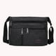 thumbnail image 5 of Bolso Bolsos de hombro de lona para hombre, bolso de mensajero de viaje para hombre con varios bolsillos (negro), 5 of 5
