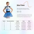thumbnail image 7 of Aislor Kids Girls Alien Shiny Metallic Sequins Dance Leotard Tutu Dress Cosplay Party Fancy Costume Blue 10, 7 of 7