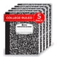 thumbnail image 1 of Cuadernos de composición Rosmonde College Ruled, 200 peniques, paquete de 5, 1 of 9